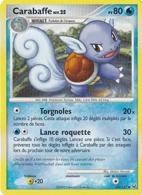 Carte Pokémon Carabaffe de l'extension Platine