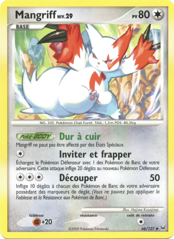 Carte Pokémon Mangriff de l'extension Platine