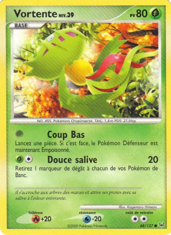 Carte Pokémon Vortente de l'extension Platine