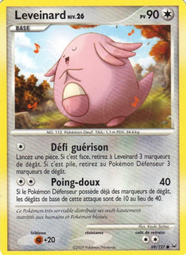 Carte Pokémon Leveinard de l'extension Platine
