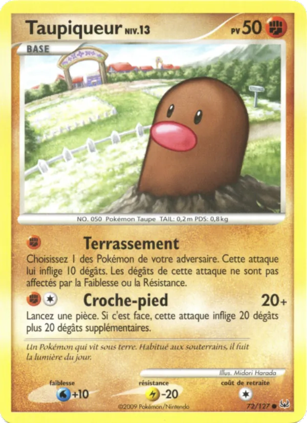 Carte Pokémon Taupiqueur de l'extension Platine