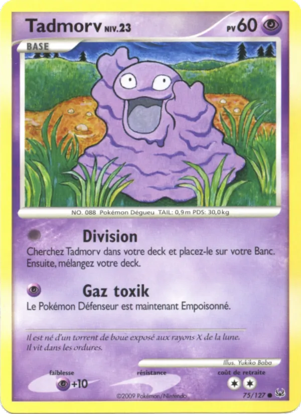 Carte Pokémon Tadmorv de l'extension Platine