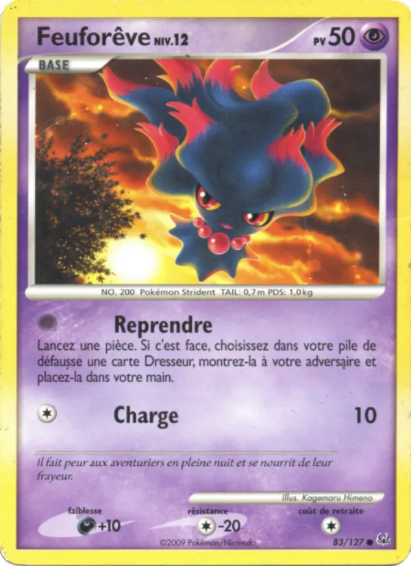 Carte Pokémon Feuforêve de l'extension Platine