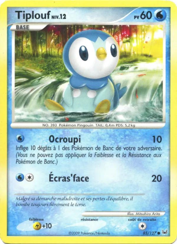 Carte Pokémon Tiplouf de l'extension Platine