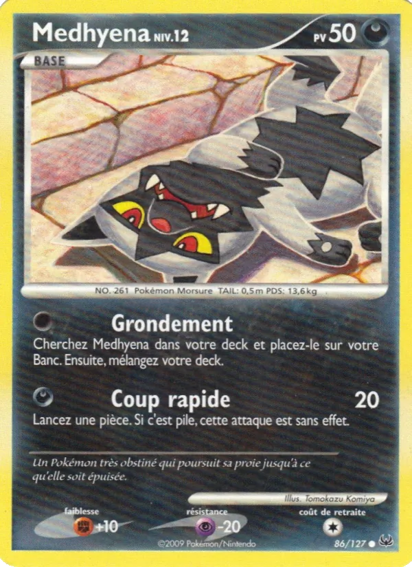 Carte Pokémon Medhyena de l'extension Platine