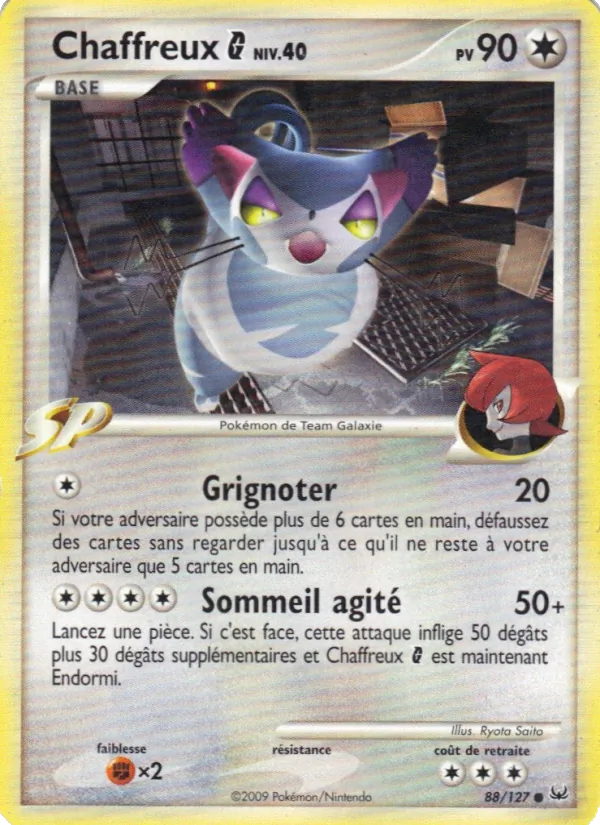 Carte Pokémon Chaffreux G de l'extension Platine