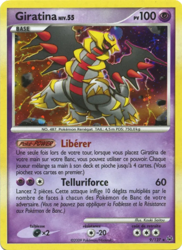 Carte Pokémon Giratina de l'extension Platine