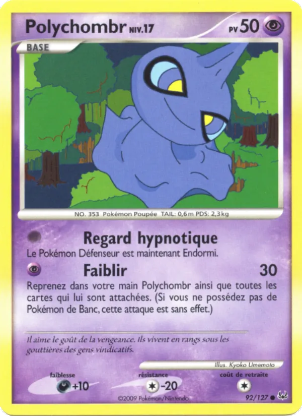 Carte Pokémon Polychombr de l'extension Platine