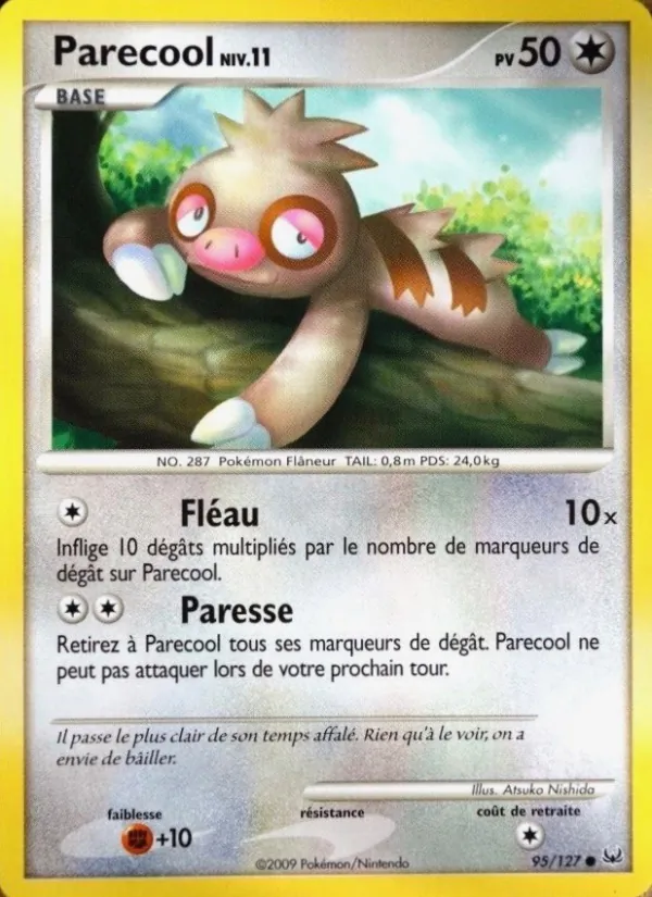 Carte Pokémon Parecool de l'extension Platine