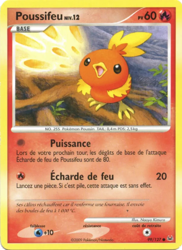Carte Pokémon Poussifeu de l'extension Platine