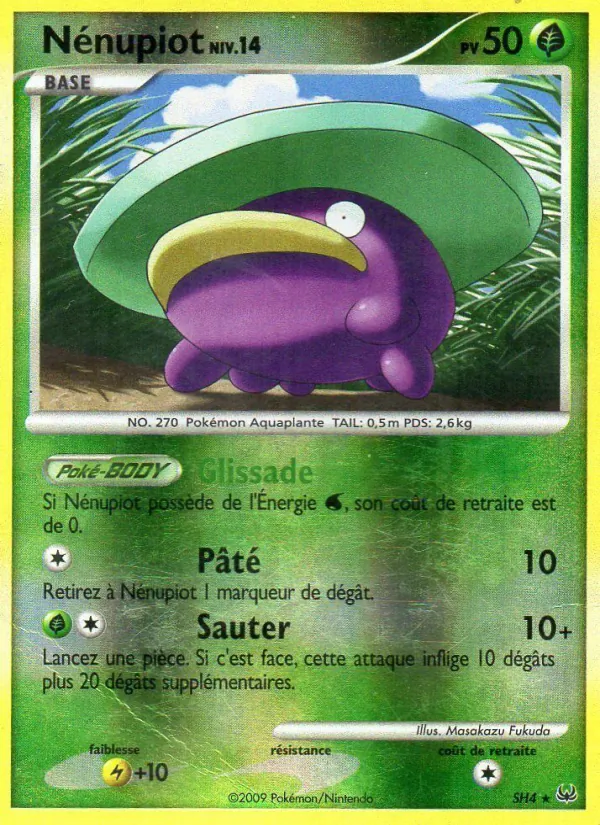 Carte Pokémon Nénupiot de l'extension Platine