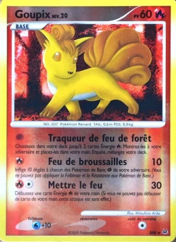 Carte Pokémon Goupix de l'extension Platine