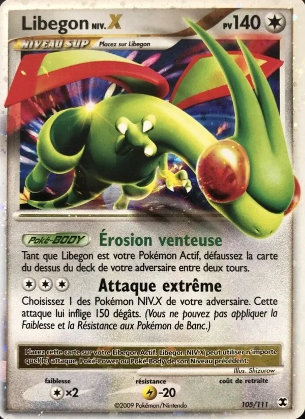 Carte Pokémon Libegon Niv. X de l'extension Rivaux Émergeants