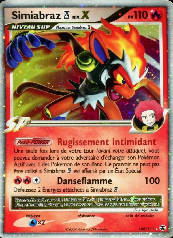 Carte Pokémon Simiabraz 4 Niv. X de l'extension Rivaux Émergeants