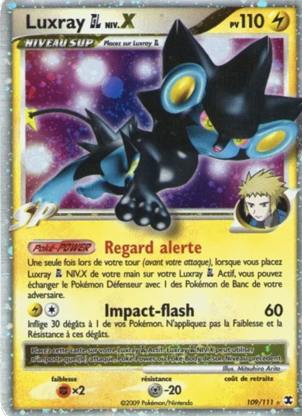 Carte Pokémon Luxray GL Niv. X de l'extension Rivaux Émergeants