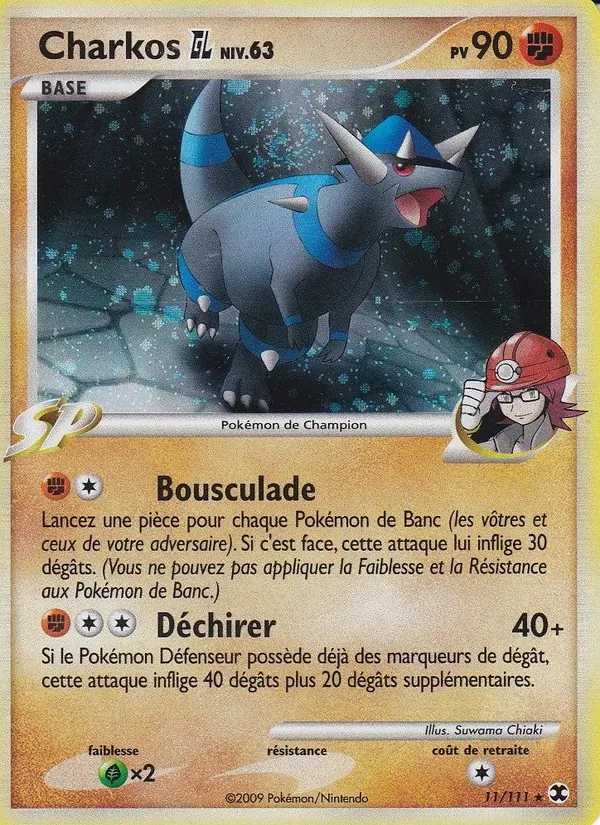 Carte Pokémon Charkos GL Niv. 63 de l'extension Rivaux Émergeants