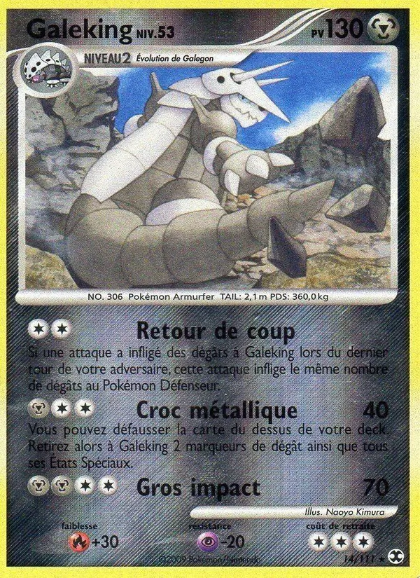 Carte Pokémon Galeking Niv. 53 de l'extension Rivaux Émergeants