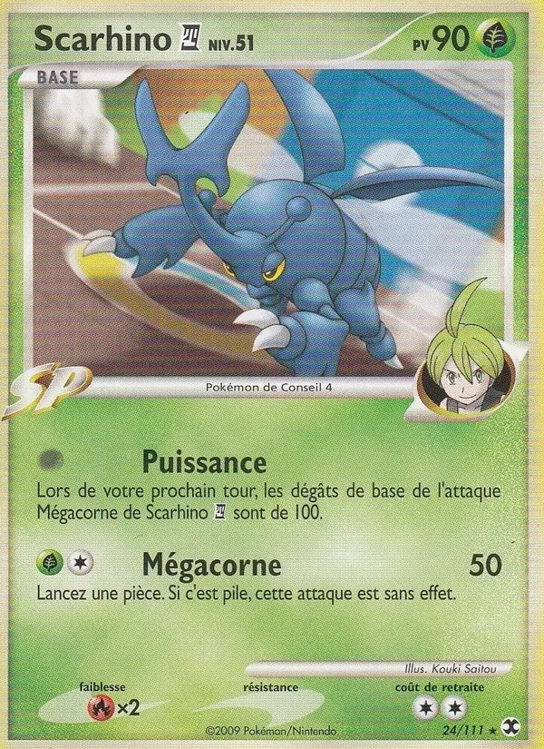 Carte Pokémon Scarhino 4 Niv. 51 de l'extension Rivaux Émergeants