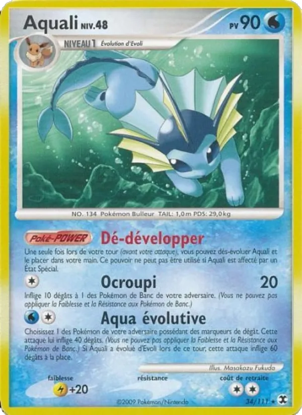 Carte Pokémon Aquali Niv. 48 de l'extension Rivaux Émergeants