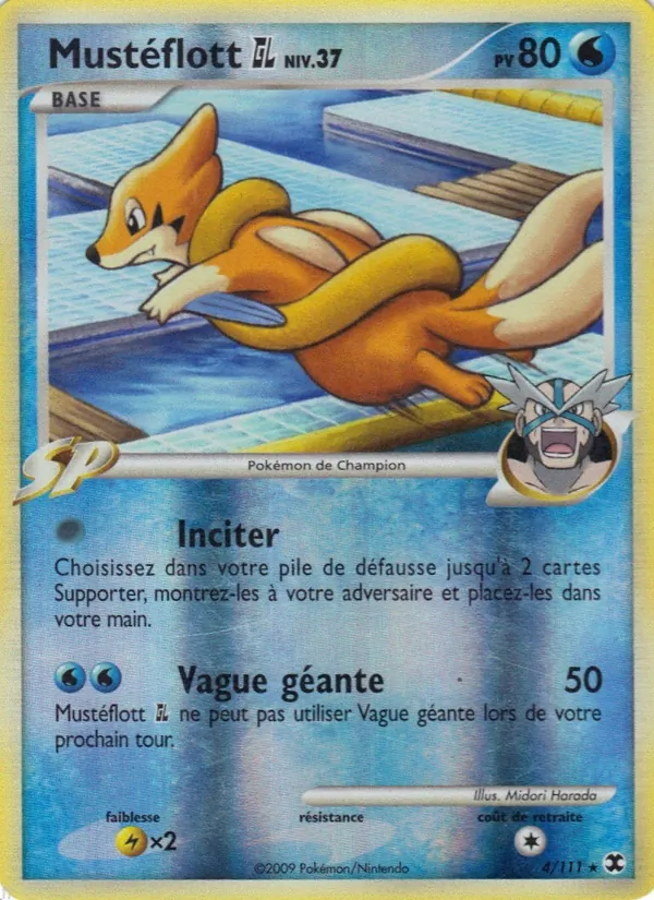 Carte Pokémon Mustéflott GL Niv. 37 de l'extension Rivaux Émergeants