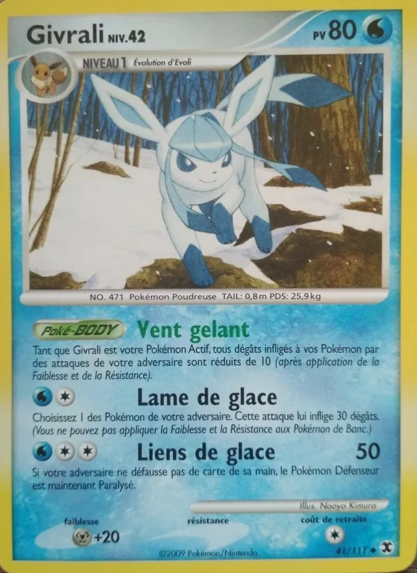 Carte Pokémon Givrali Niv. 42 de l'extension Rivaux Émergeants