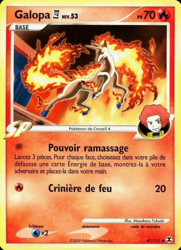 Carte Pokémon Galopa 4 Niv. 53 de l'extension Rivaux Émergeants