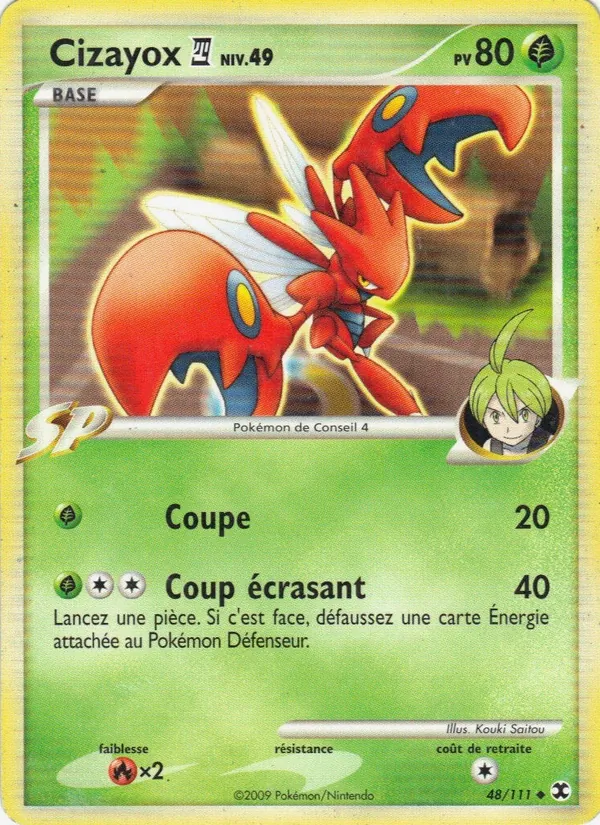 Carte Pokémon Cizayox 4 Niv. 49 de l'extension Rivaux Émergeants