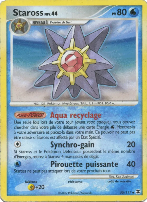 Carte Pokémon Staross Niv. 44 de l'extension Rivaux Émergeants