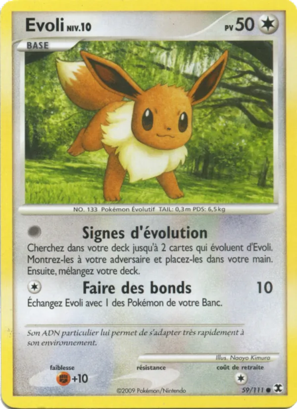 Carte Pokémon Evoli Niv. 10 de l'extension Rivaux Émergeants
