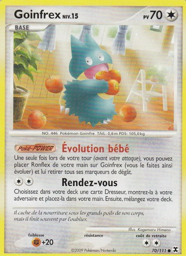 Carte Pokémon Goinfrex Niv. 15 de l'extension Rivaux Émergeants
