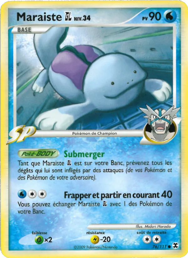 Carte Pokémon Maraiste GL Niv. 34 de l'extension Rivaux Émergeants