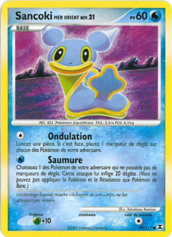 Carte Pokémon Sancoki Mer Orient Niv. 21 de l'extension Rivaux Émergeants