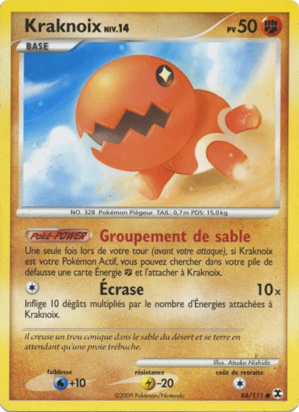 Carte Pokémon Kraknoix Niv. 14 de l'extension Rivaux Émergeants