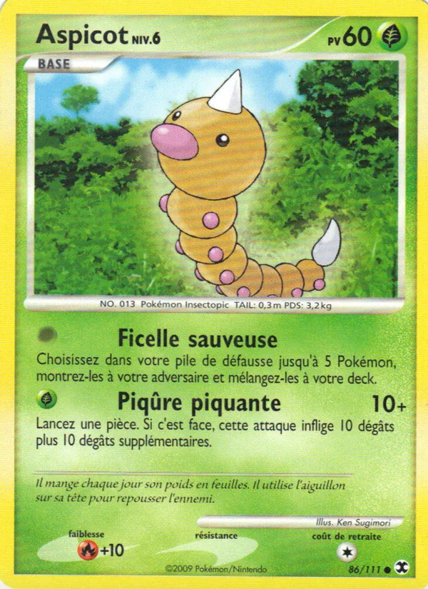 Carte Pokémon Aspicot Niv. 6 de l'extension Rivaux Émergeants