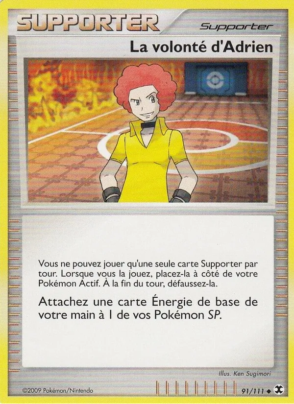Carte Pokémon La volonté d'Adrien de l'extension Rivaux Émergeants