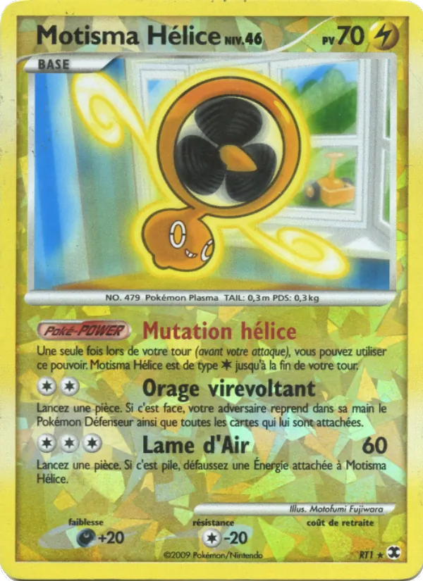 Carte Pokémon Motisma Hélice Niv. 46 de l'extension Rivaux Émergeants