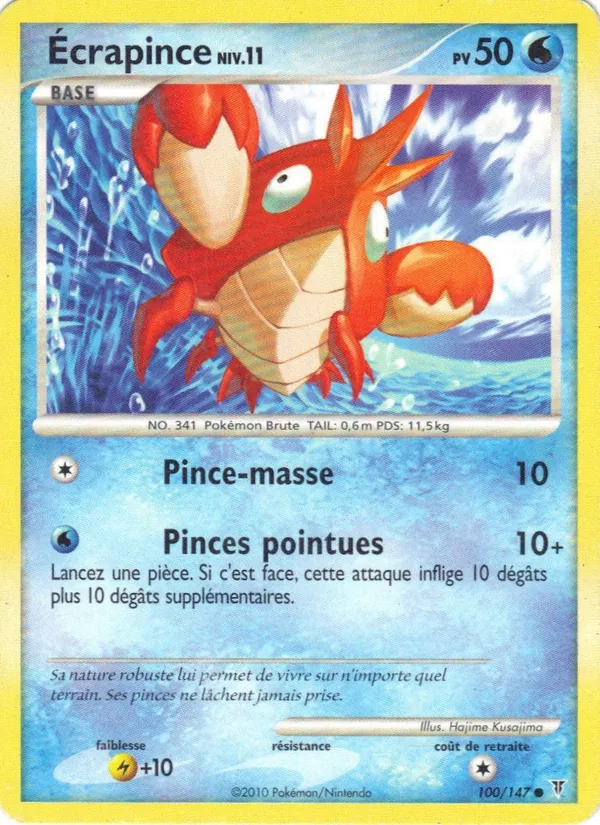 Carte Pokémon Écrapince de l'extension Vainqueurs Suprêmes