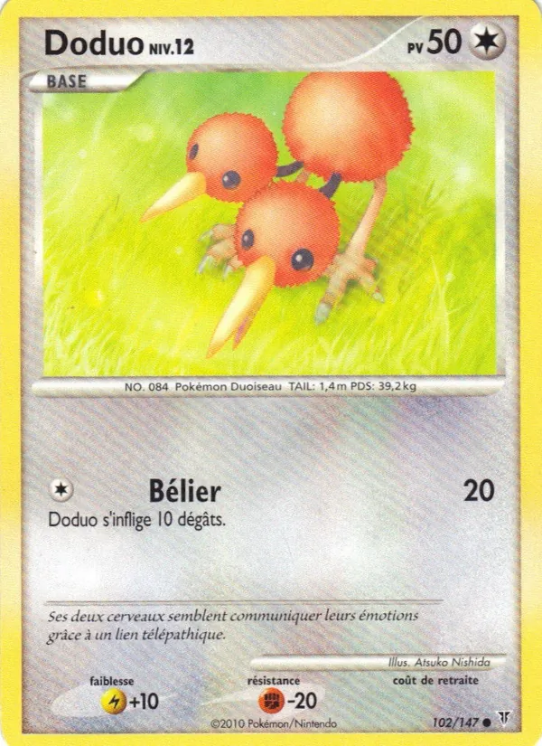 Carte Pokémon Doduo de l'extension Vainqueurs Suprêmes