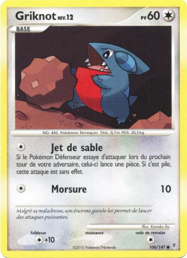Carte Pokémon Griknot de l'extension Vainqueurs Suprêmes