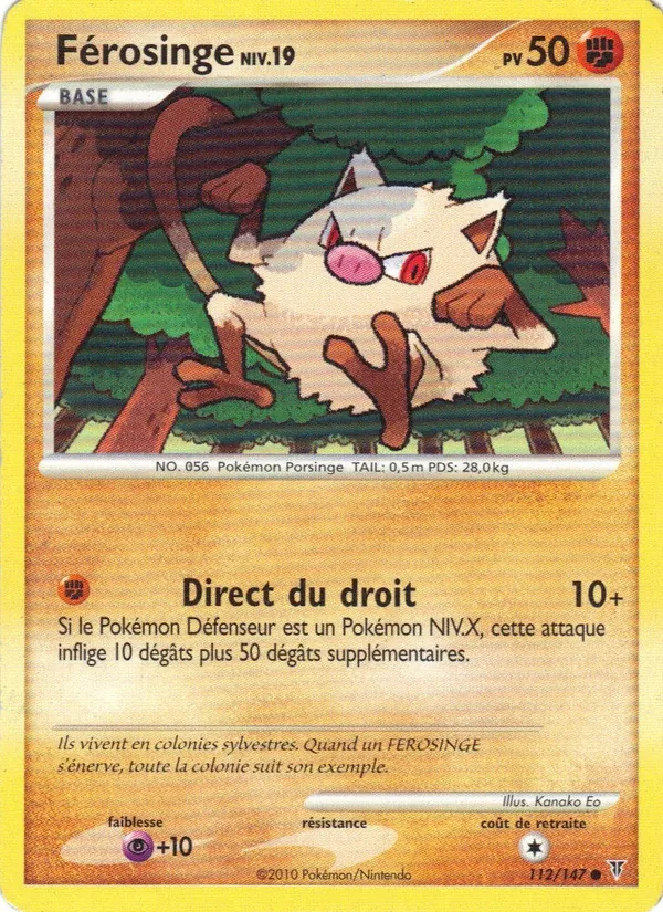 Carte Pokémon Férosinge de l'extension Vainqueurs Suprêmes
