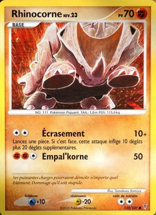 Carte Pokémon Rhinocorne de l'extension Vainqueurs Suprêmes