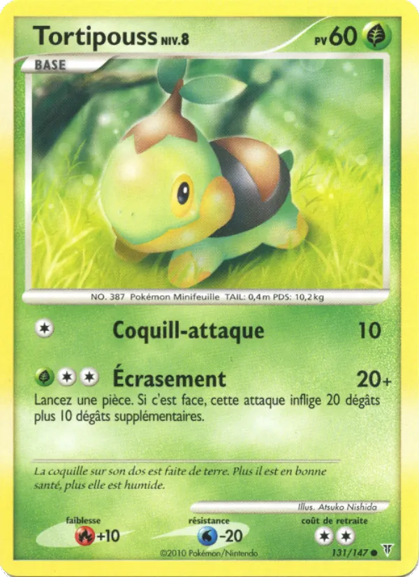 Carte Pokémon Tortipouss de l'extension Vainqueurs Suprêmes