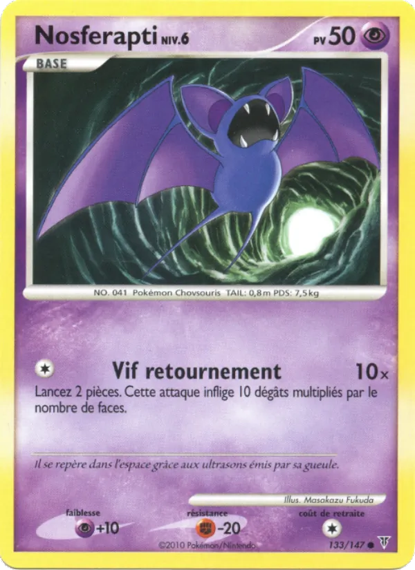 Carte Pokémon Nosferapti de l'extension Vainqueurs Suprêmes