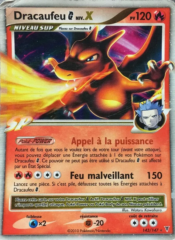 Carte Pokémon Dracaufeu G NIV.X de l'extension Vainqueurs Suprêmes