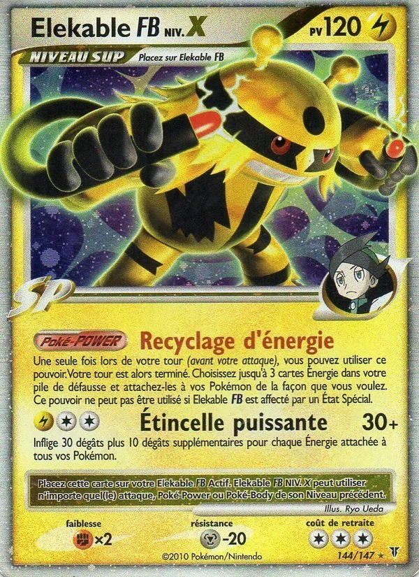 Carte Pokémon Elekable FB NIV.X de l'extension Vainqueurs Suprêmes