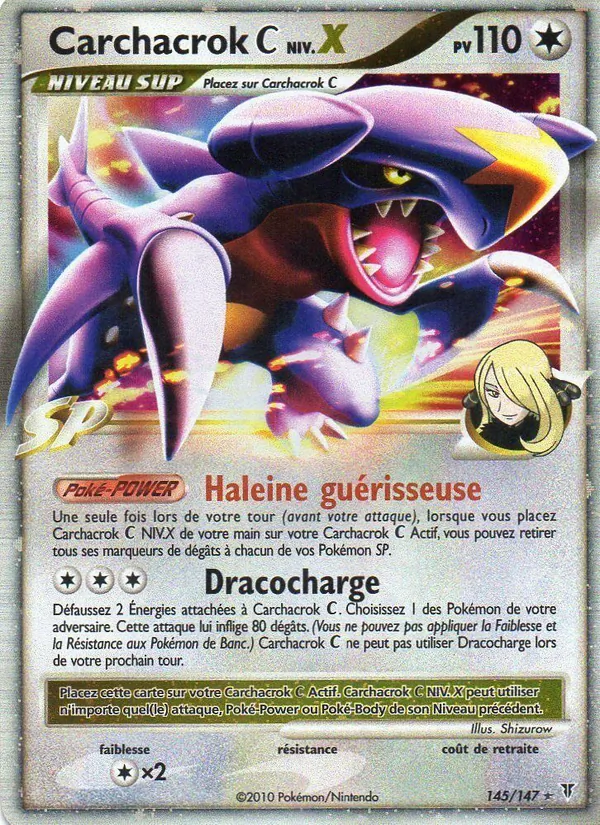 Carte Pokémon Carchacrok C NIV.X de l'extension Vainqueurs Suprêmes