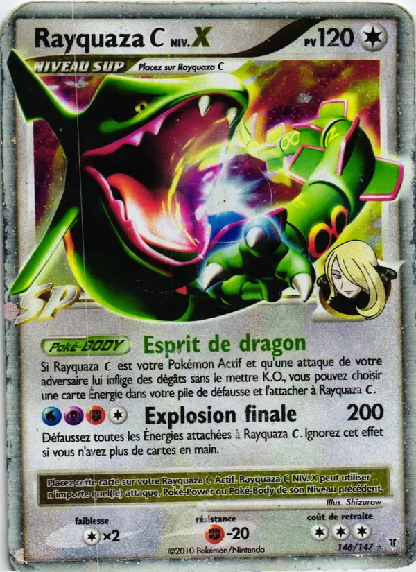 Carte Pokémon Rayquaza C NIV.X de l'extension Vainqueurs Suprêmes