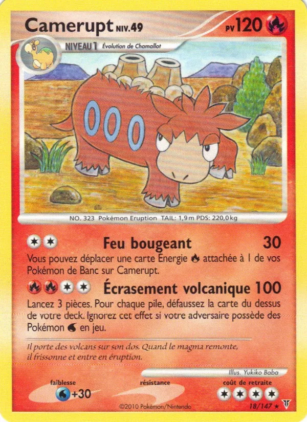 Carte Pokémon Camérupt de l'extension Vainqueurs Suprêmes