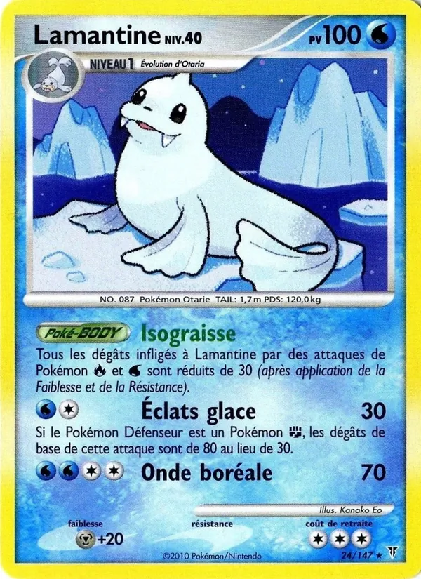 Carte Pokémon Lamantine de l'extension Vainqueurs Suprêmes