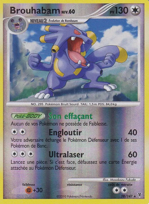 Carte Pokémon Brouhabam de l'extension Vainqueurs Suprêmes
